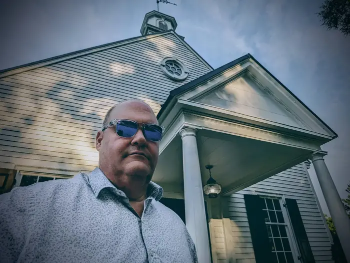 WitheringWithout: church in blue shades